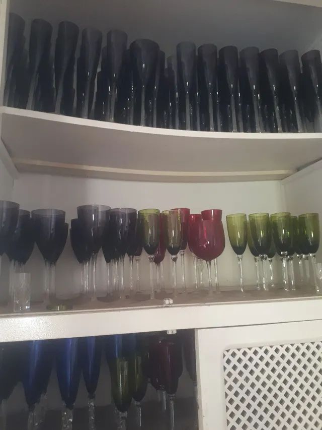 Taças de Cristal Coloridas 