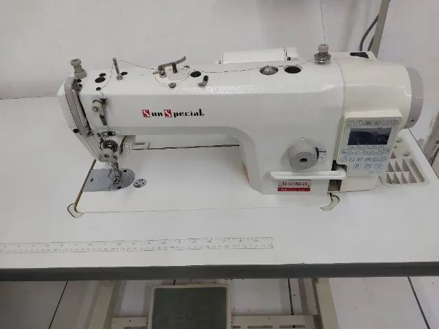 Maquina Reta Industrial Motor Direct Drive Corte de Linha Automatico