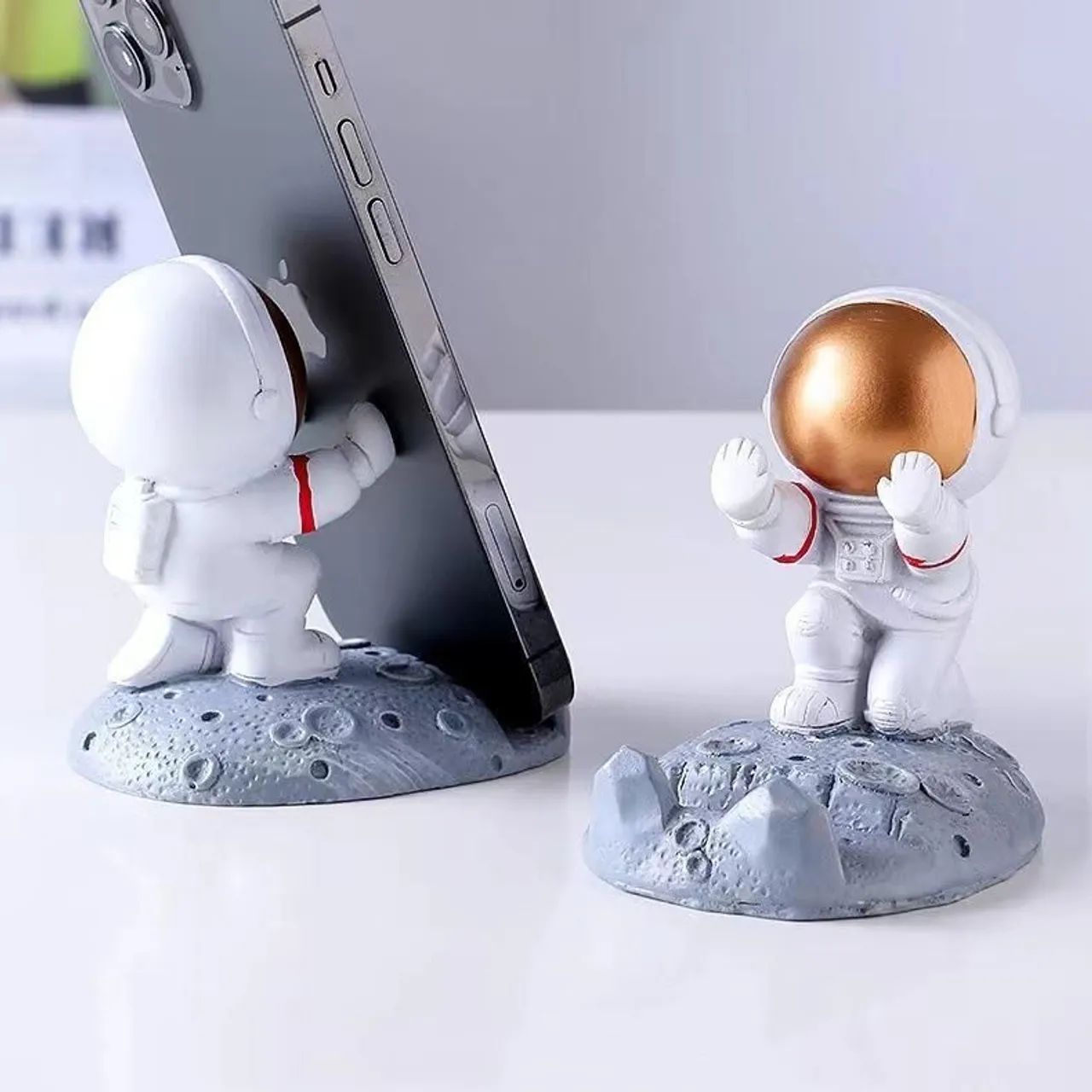 Suporte de Smartphone Universal Astronautas Decoração De Mesa - Foto 4