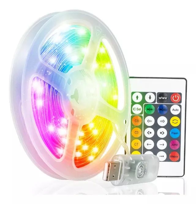 Cordão Pisca Led Rgb com Controle e Aplicativo - Foto 3