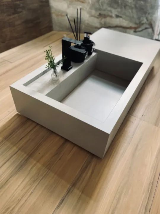 Pia de banheiro em porcelanato  - Foto 3