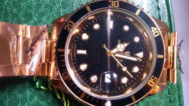 Relógio Masculino Quartz Fundo Azul - Foto 4