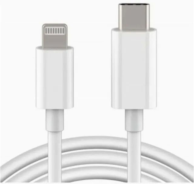  Cabo de carregador de iPhone Fast/Carga Rápida USB C Lightning - Foto 2