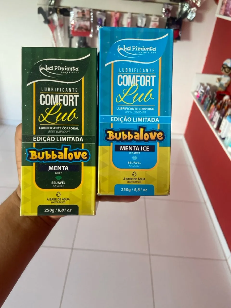 Lubrificante Comfort Lub Bubbalove Menta/Menta Ice 250g