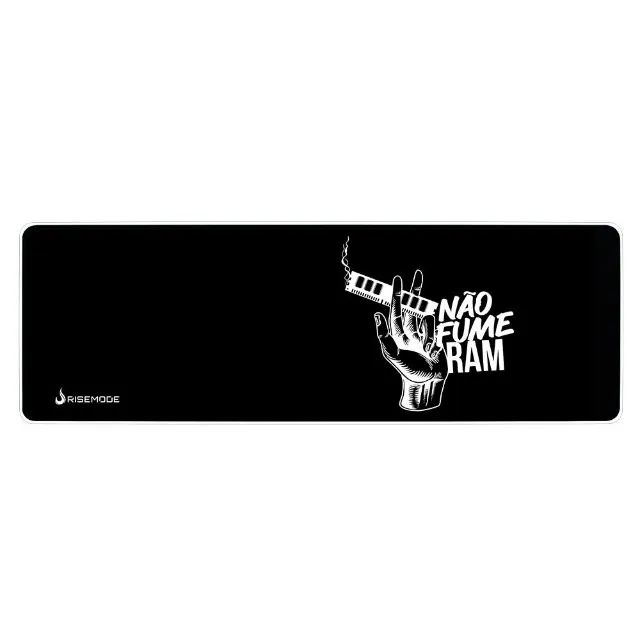 Mouse Pad Gamer Rise Mode Não Fume Ram 900x300mm - WZetta