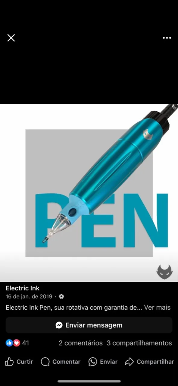 Máquina PEN Electric Ink - usada em estado de nova, funciona certinho!