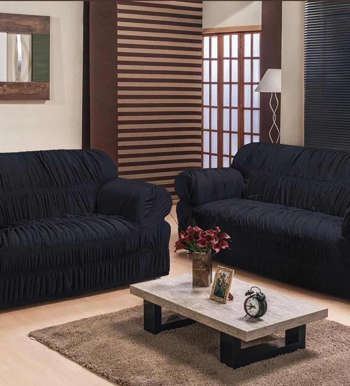 Capa de Sofá Vermelha Elegante - Foto 2