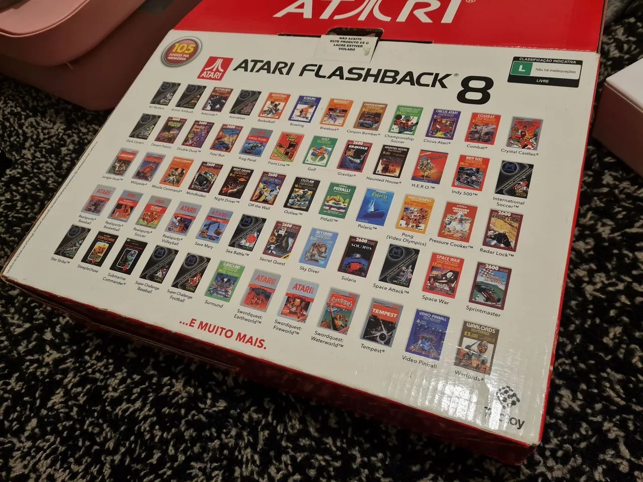 Atari Flashback 8 - 105 Jogos na Memória - Novo e Lacrado - Foto 4