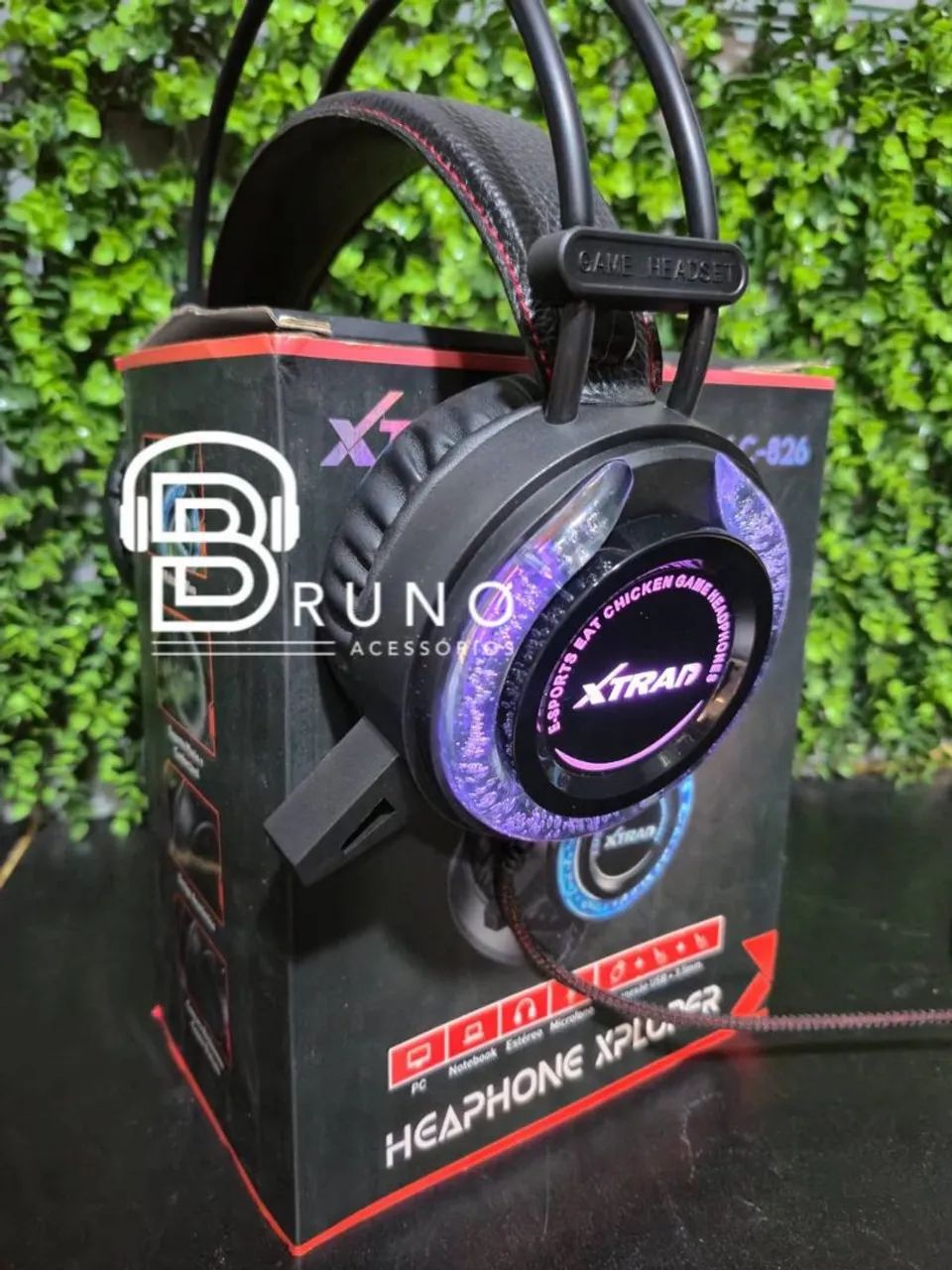 Headset gamer rgb com microfone  - Foto 2