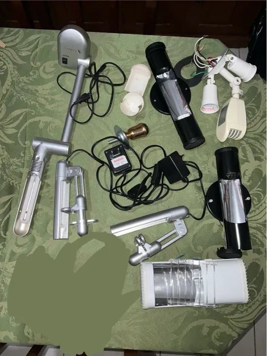 Kit de Luminária de mesa e luzes