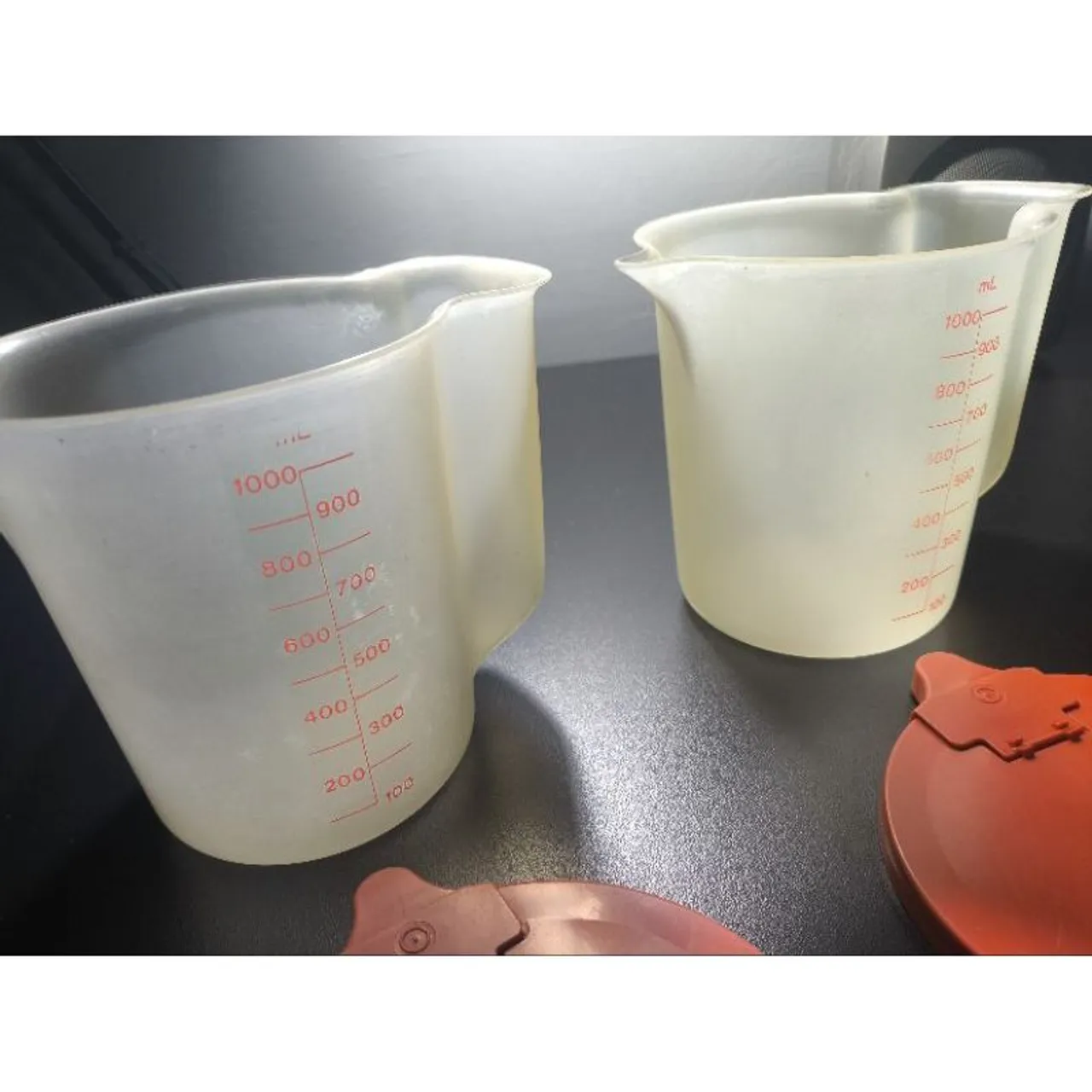 Jarra Tupperware Laranja com Tampa Branca | Vintage | Déc. 70/80
