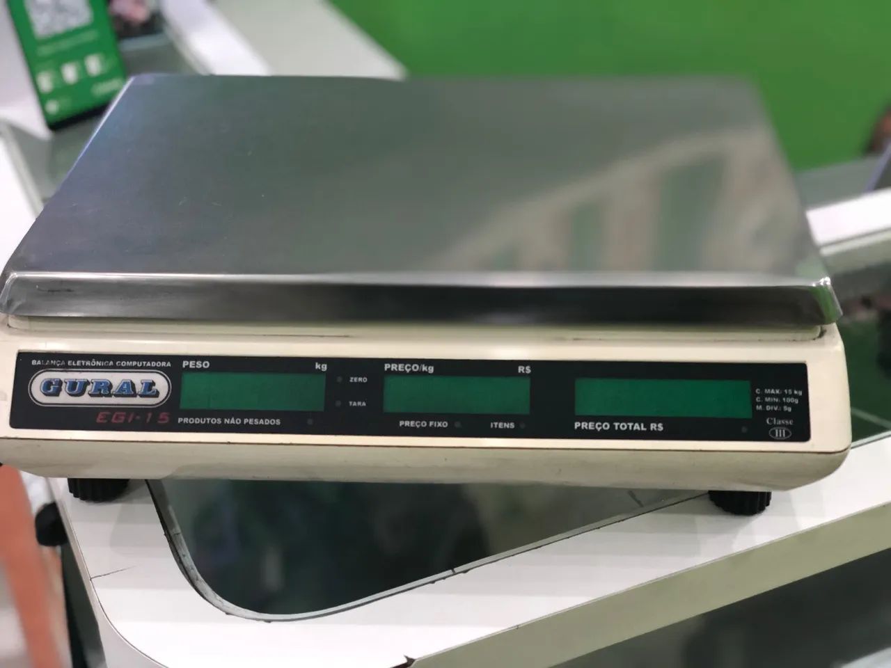 Balança eletrônica comercial Gural EGI-15 - Foto 3