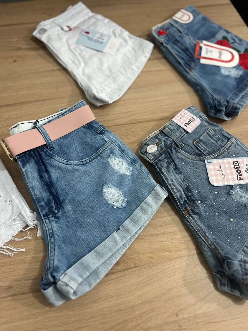 Shorts jeans feminino
