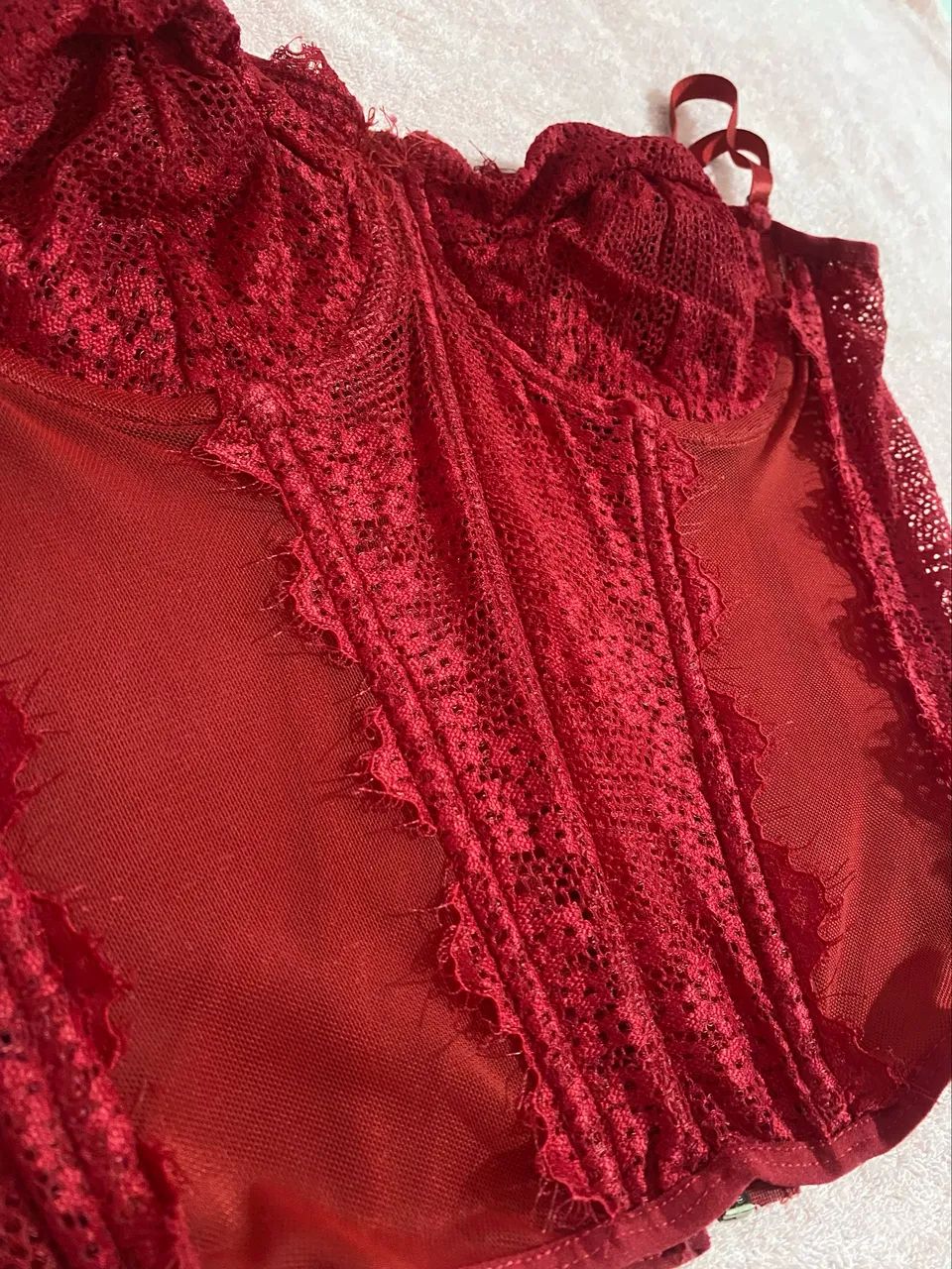 Corset cereja M/G NOVO - Foto 3