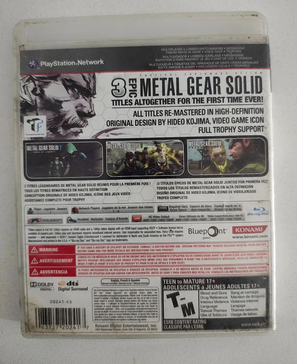 Jogo Metal Gear Solid HD Collection - PS3 - Foto 4