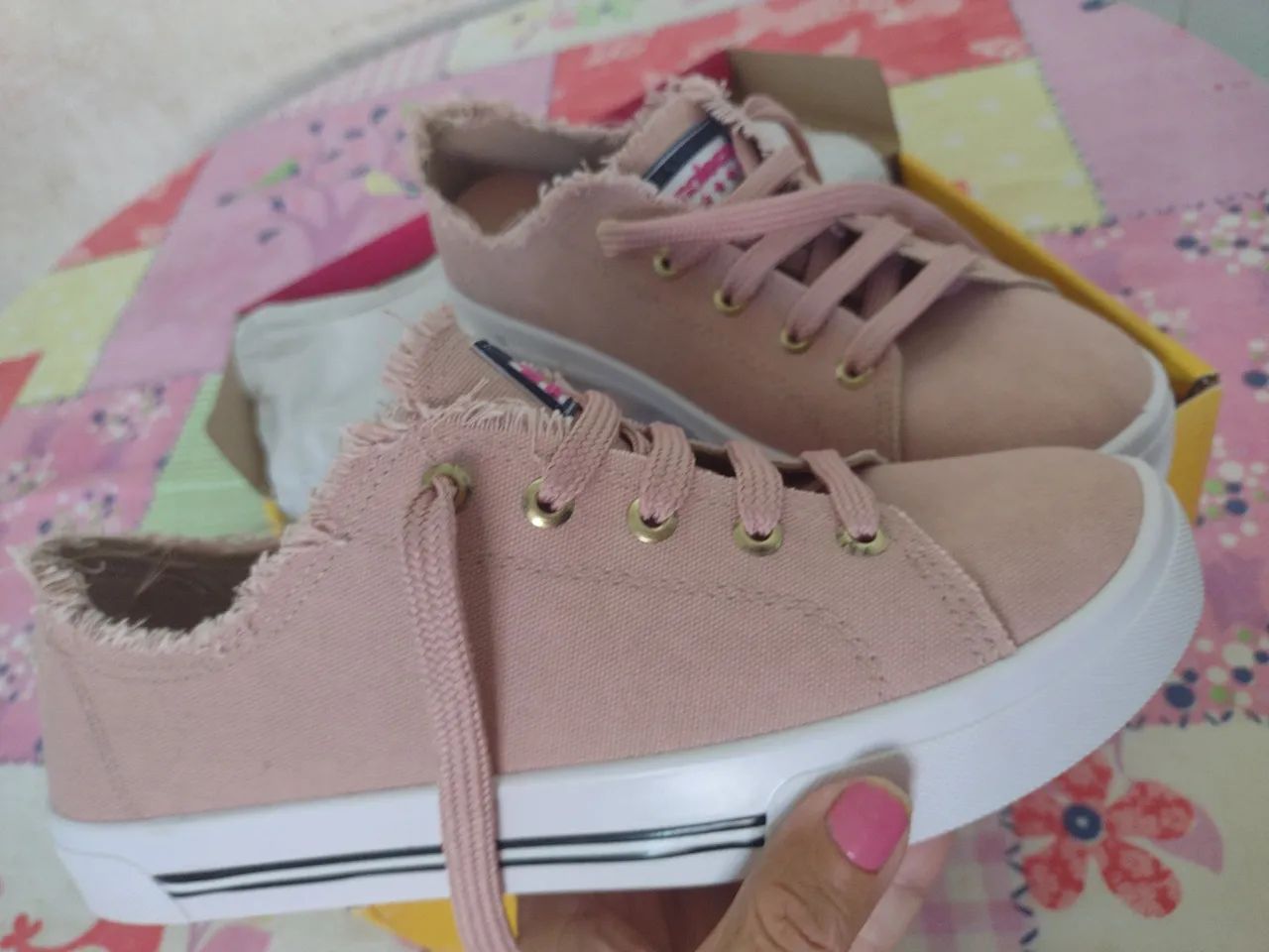 Tênis Feminino Rosa da moleca(novo) - Foto 3