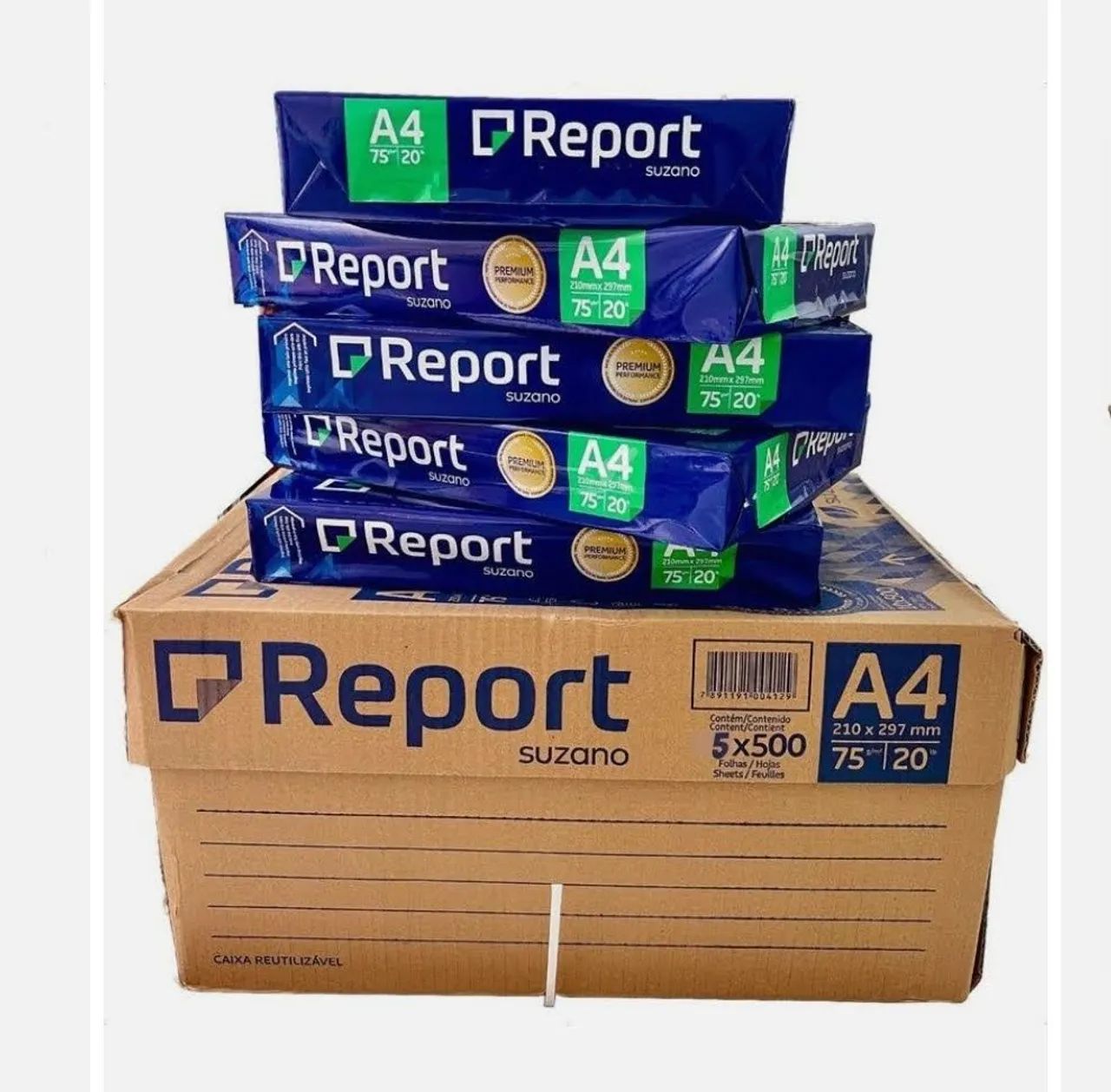 Papel A4 Report Premium - Entrega grátis! Caixa fechada. Mega promoçao!