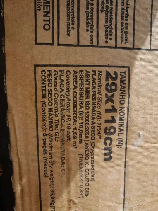 Piso Porcelanato Madeira - Novo - Foto 4