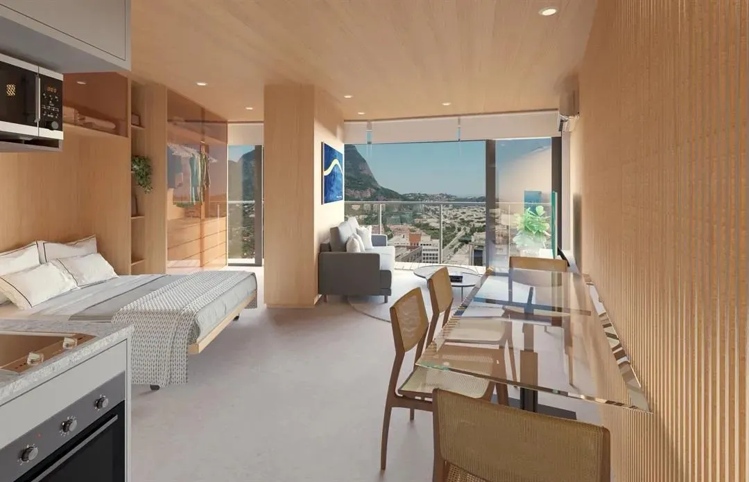 STUDIOS NA BARRA DA TIJUCA 40M2, 1 QUARTO- TORRE NIEMEYER