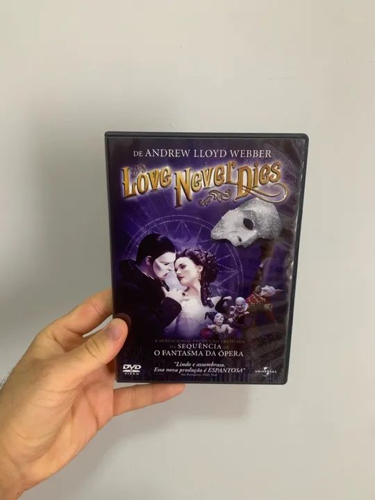DVD Love Never Dies - O Fantasma da Ópera