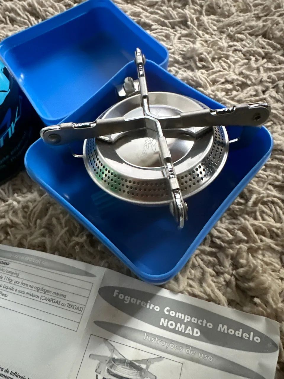 Mini fogareiro para campim 