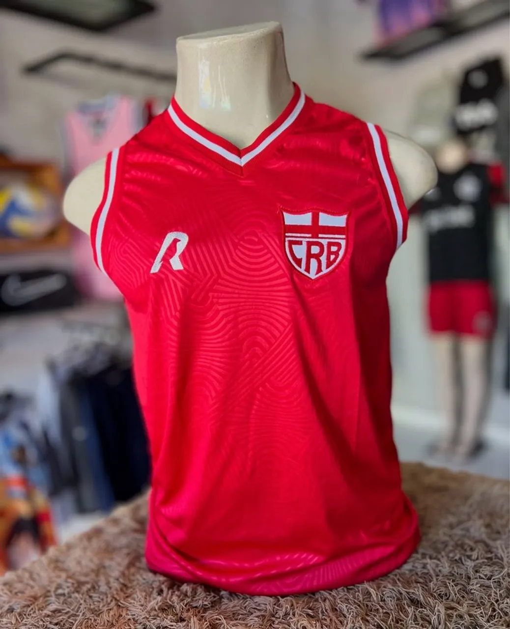 Camiseta regata CRB vermelha 3D