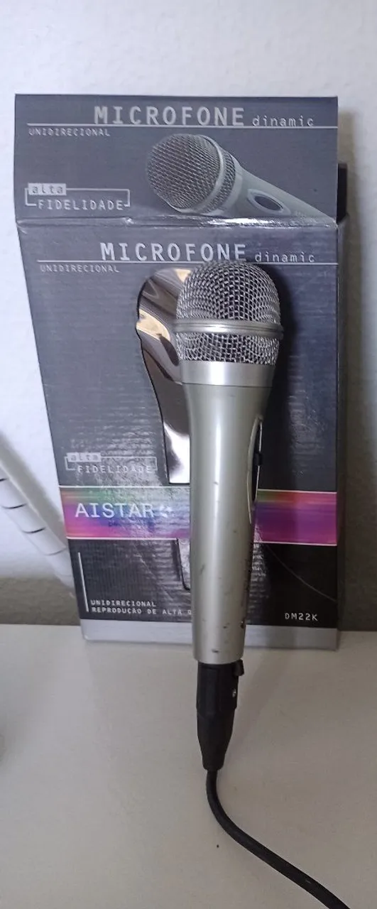 Microfone Dinâmico Unidirecional Aistar