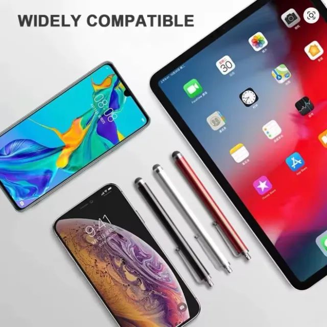 Kit com 10 unidades - Caneta Stylus Universal para Tablet e Celular - Foto 4