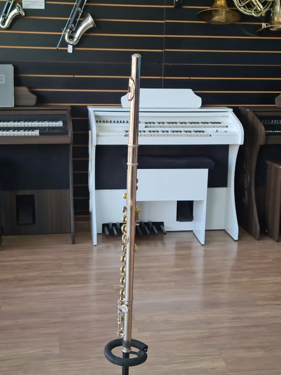 FLAUTA TRANSVERSAL SELMER BUNDY ELKARTH NÍQUEL (SEMINOVA) PARCELAMOS EM ATE 10X S/ JUROS  - Foto 4