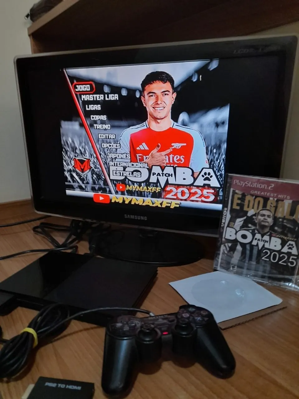 Sony Playstation 2 Slim Scph-90010 1 controle Bomba patch 2025
