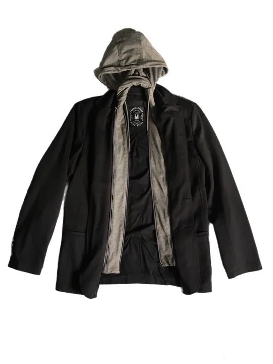 Casaco Masculino com Capuz - Preto