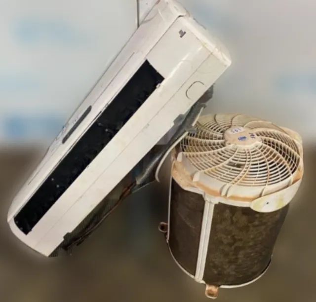 dois ar condicionado springer de 18 mil btus e elgy de 30mil buts no estado - 1.800.