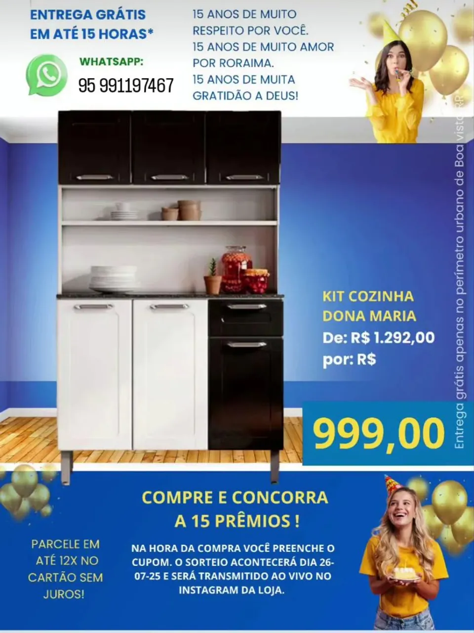 Kit Cozinha Dona Maria - 999,00