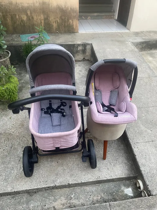 Carrinho de Bebê com Bebê Conforto Cosco Kids - Poppy Duo O a 15kg