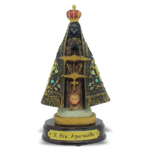 Imagem de Resina Importada de Nossa Senhora Aparecida.- 12CM