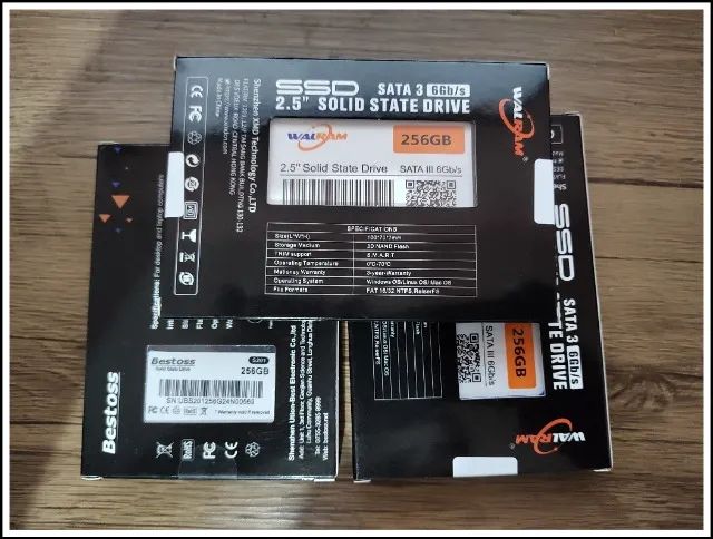 SSD 256gb 2.5", Sata III, Novo (Já está c/ Windows Pré-Inst.) - Aceito Cartão/Pix