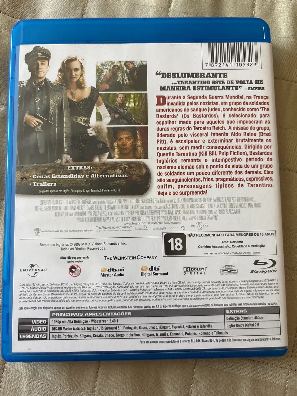 Bluray Bastardos Inglórios (Tarantino) - Foto 2
