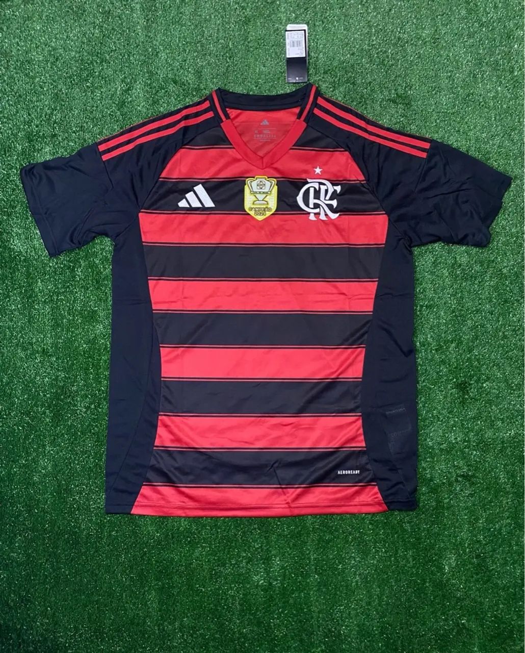 Camisa do Flamengo com Patch de campeão da Copa do Brasil 