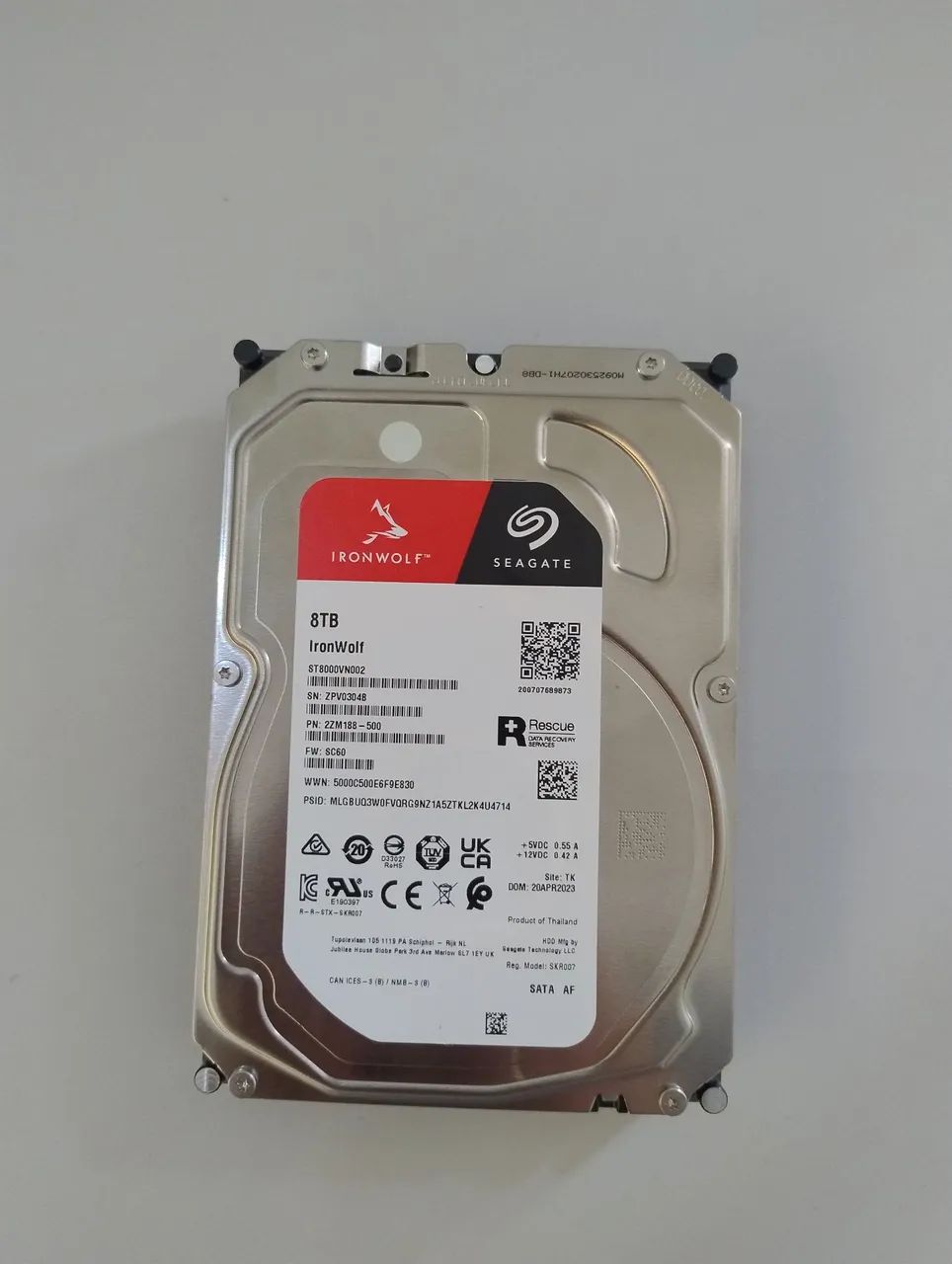 HD Seagate IronWolf 8TB SATA - Novo