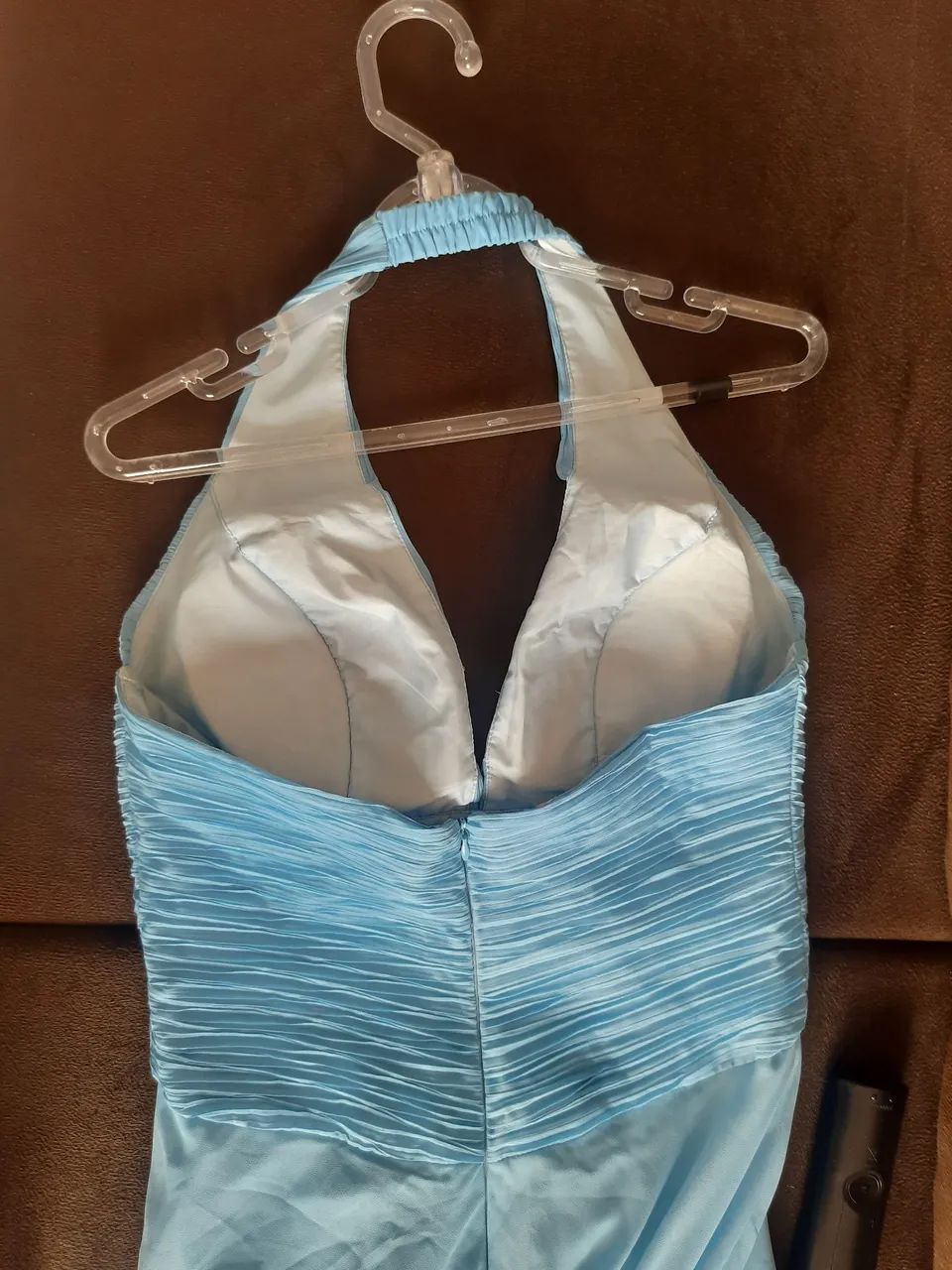 Vestido longo de festa  azul claro - Foto 5