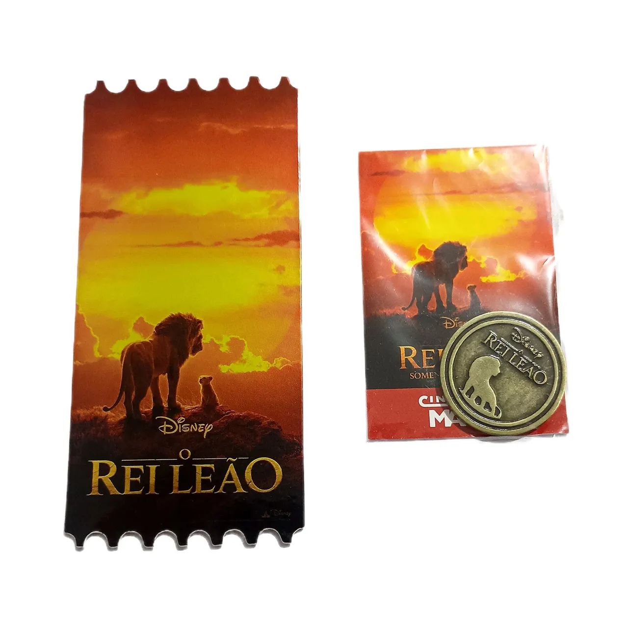 kit card moeda rei leão cinemark disney mufasa simba pumba Lion king nerd geek