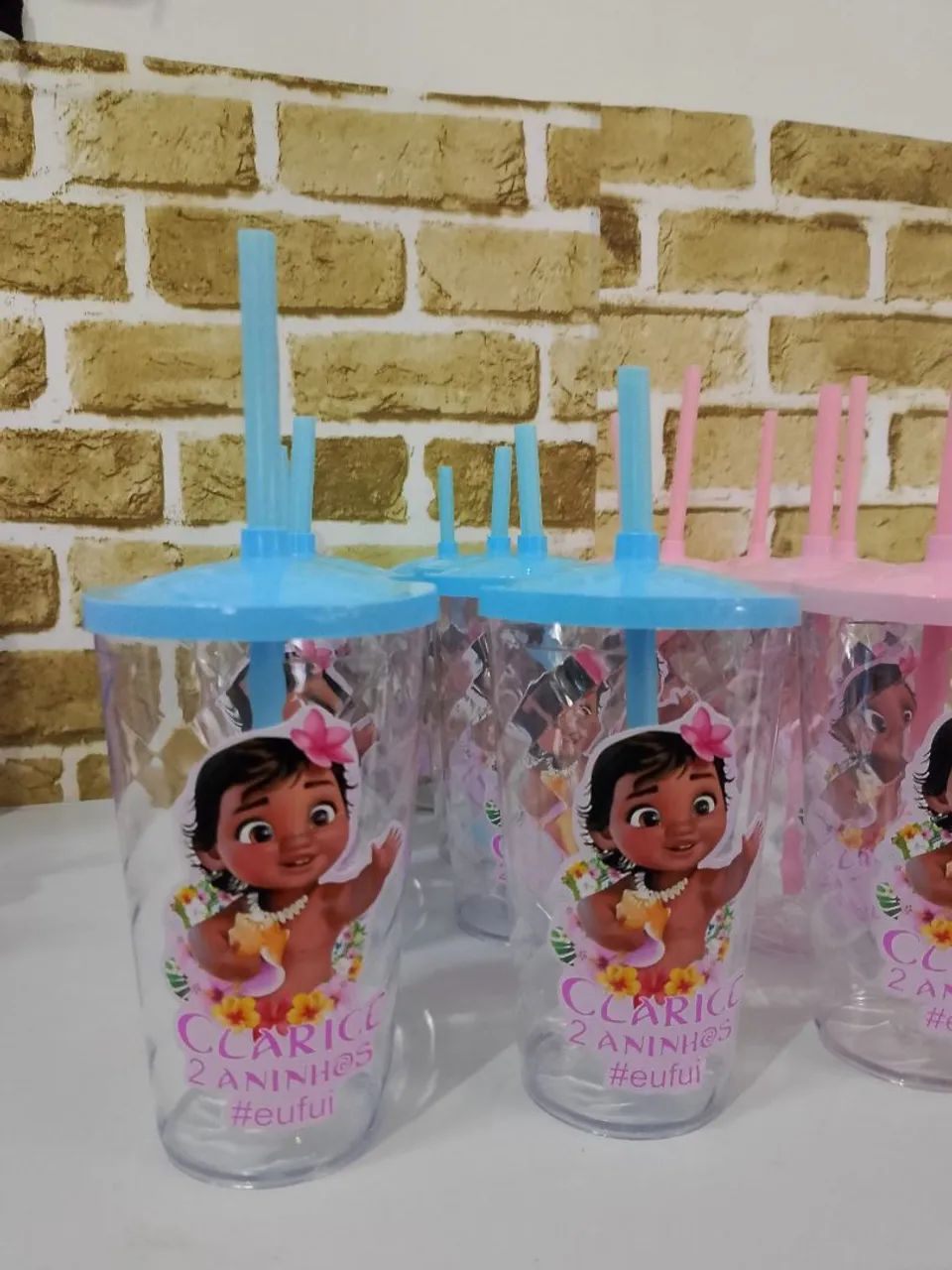 Copos personalizados Moana 2 anos - Foto 2