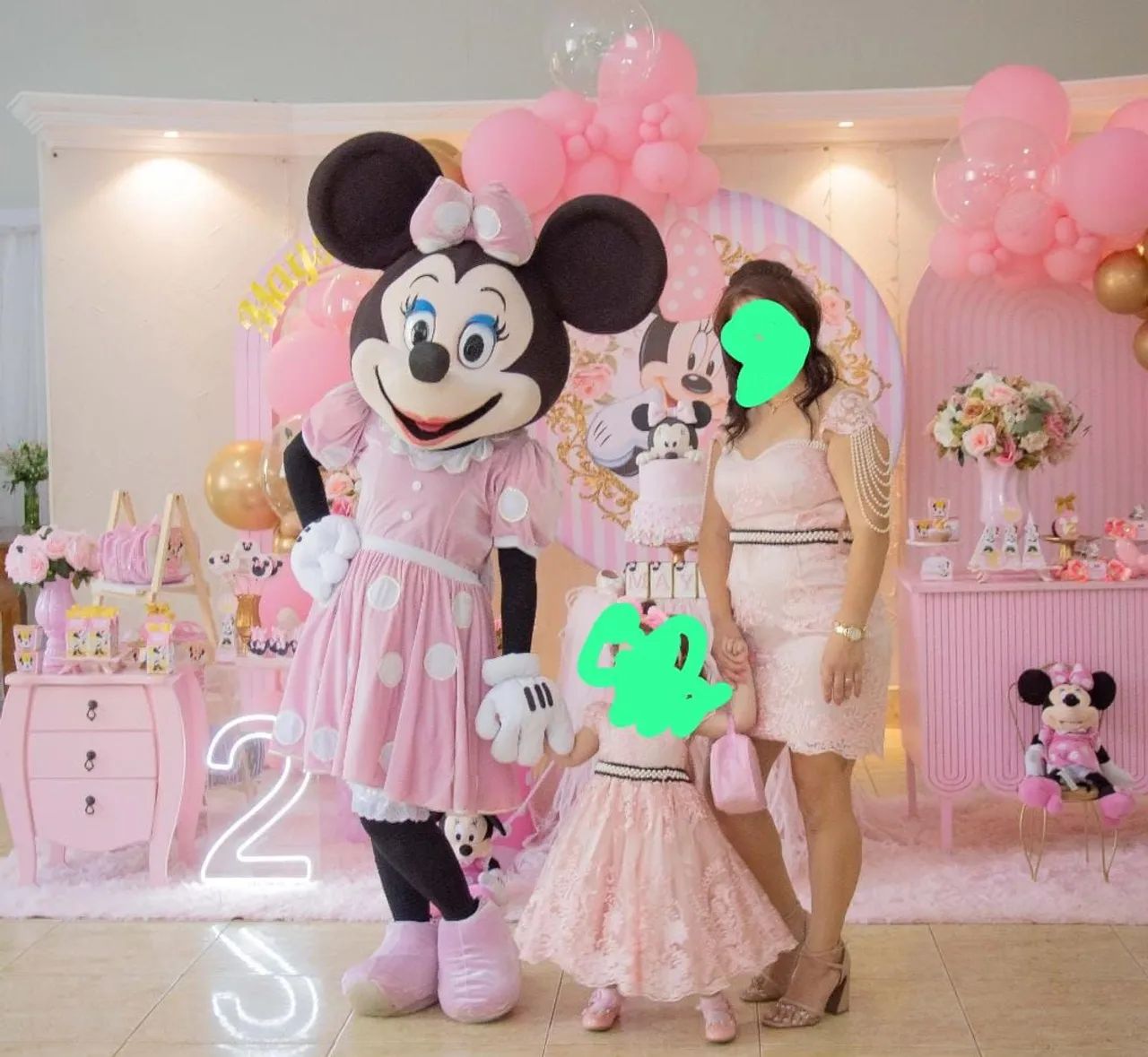 Vestido Minnie Rosa para Menina - Foto 2