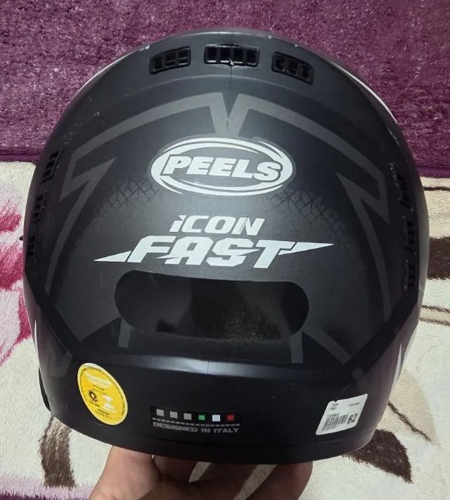 Capacete Peels Icon Fast com viseira escura - Tamanho 62. - Foto 5