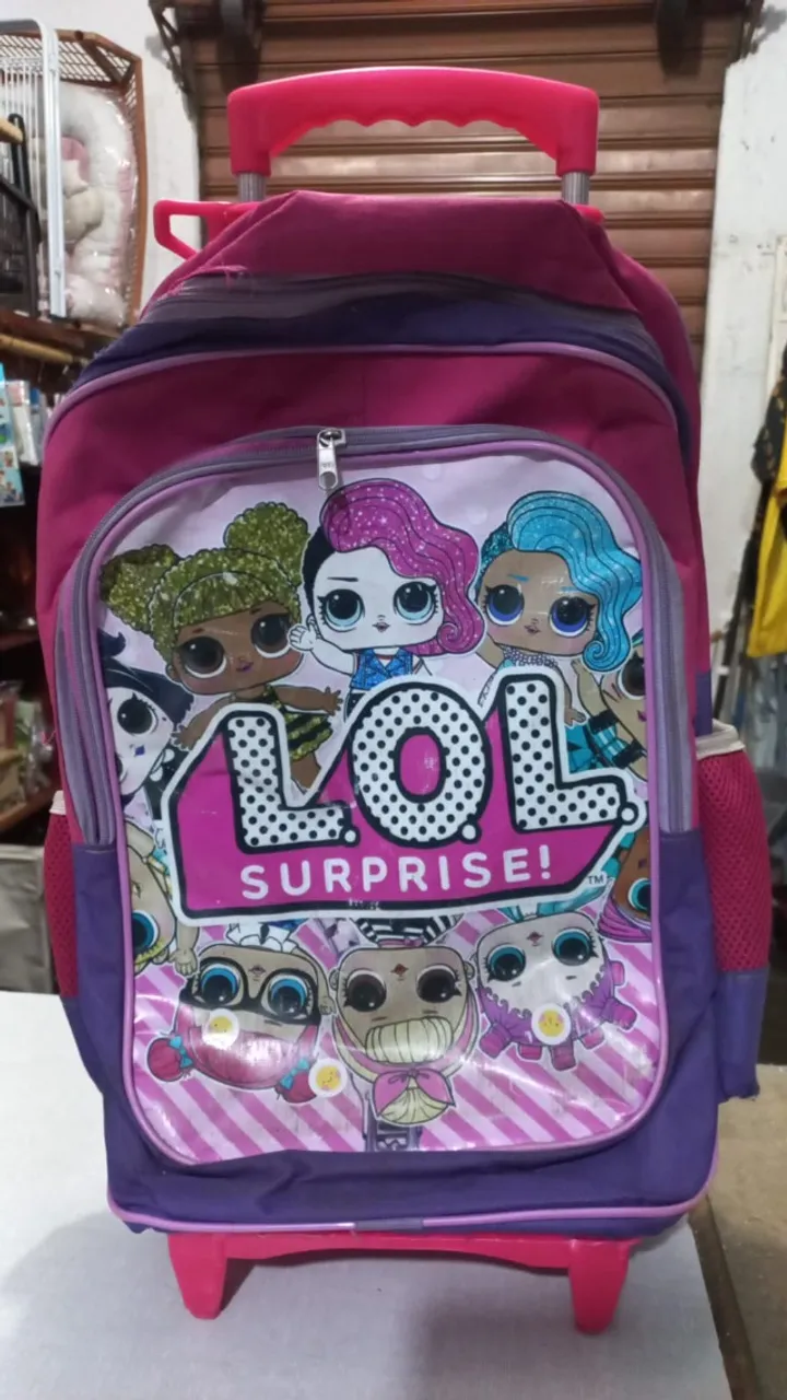 Mochila escolar infantil com rodinhas