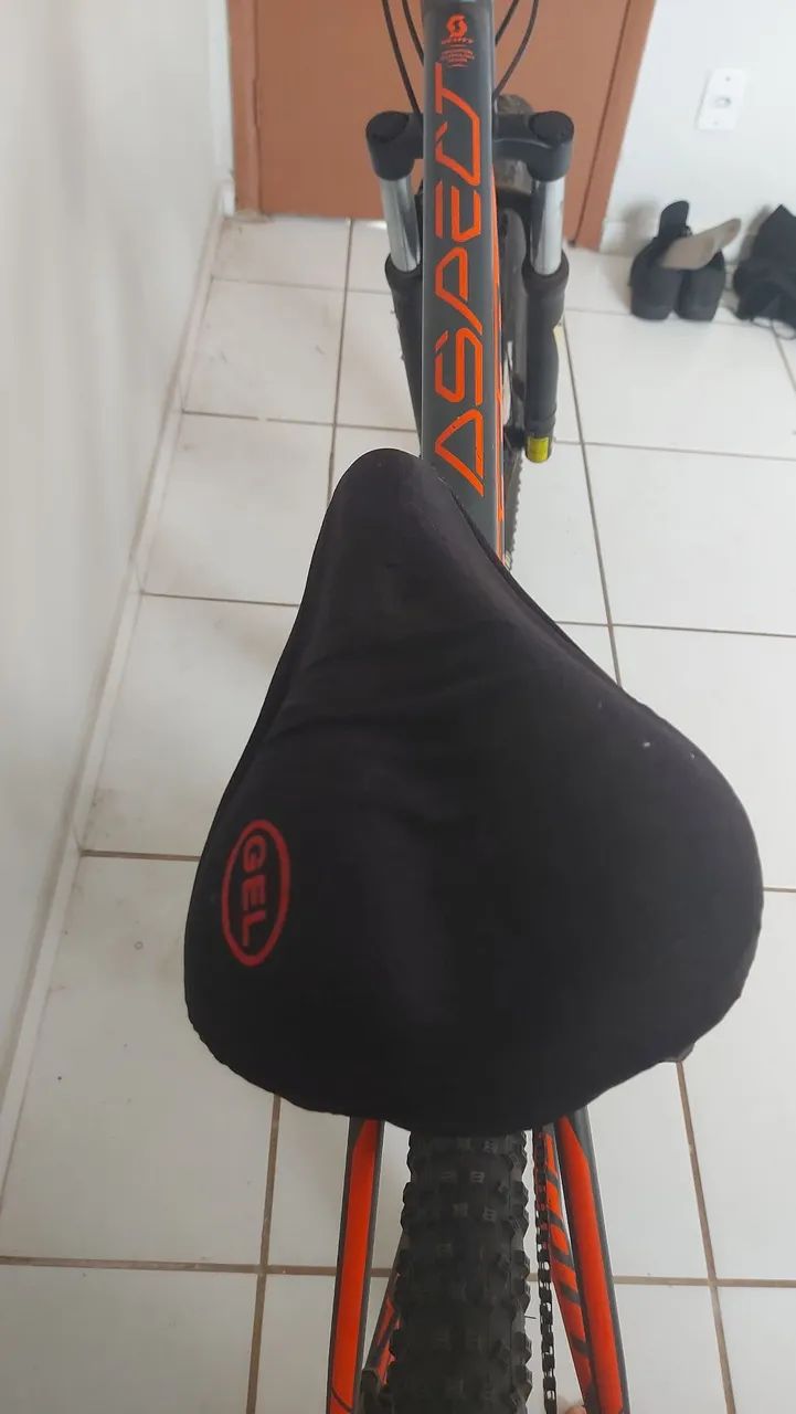 Bike Scott Aspect 970 Aro 29 - Preto e laranja - Foto 4