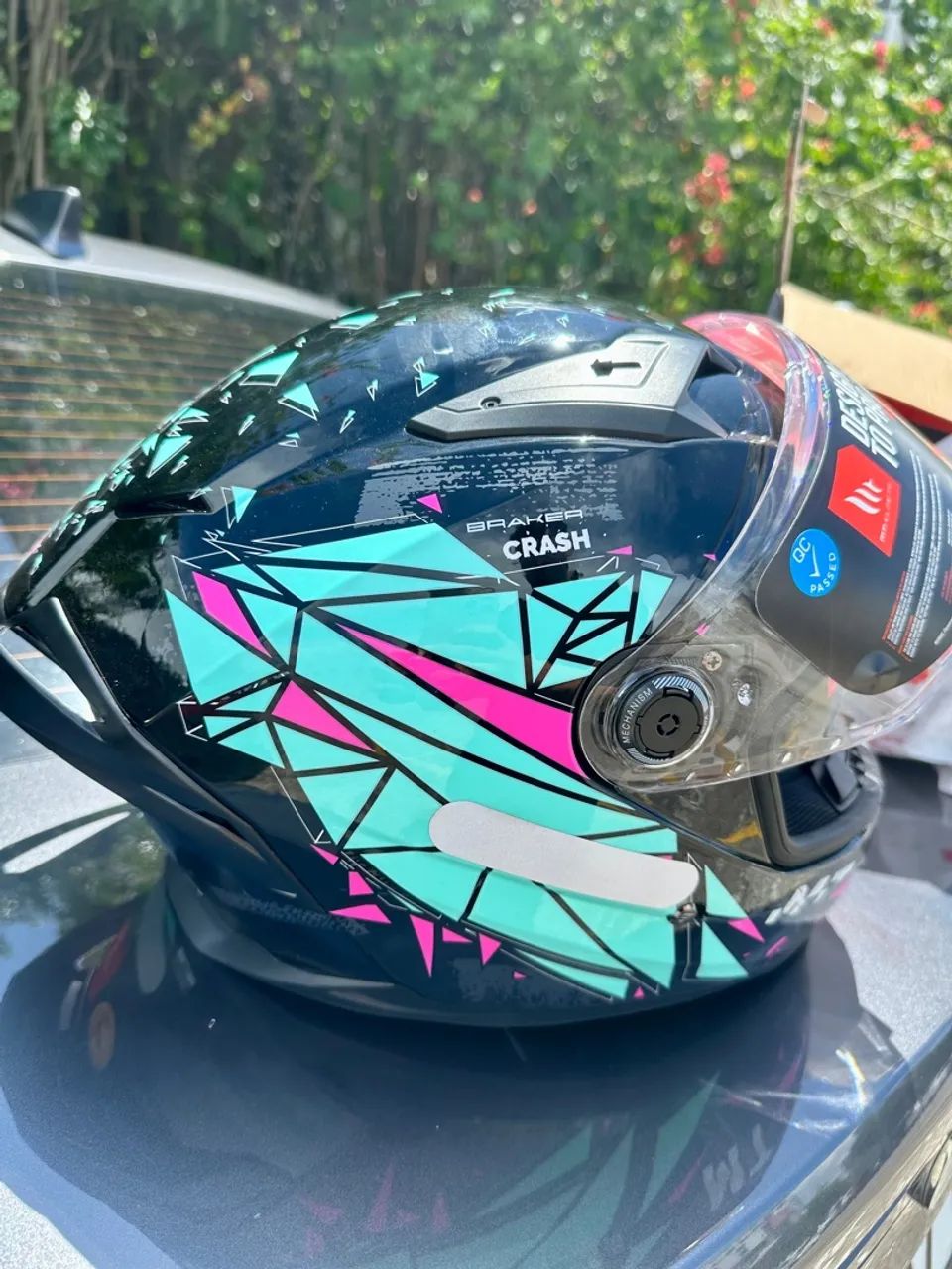Capacete MT Helmets Braker Crash B8 Black Gloss 60  - Foto 4
