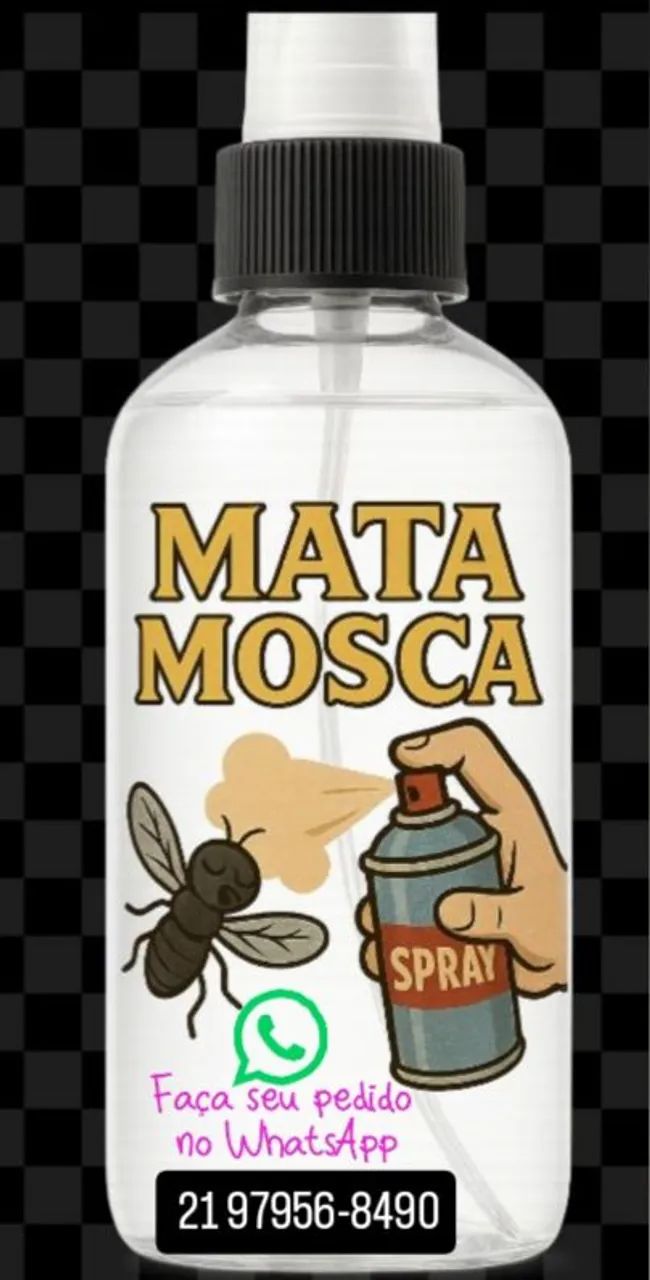 Mata Moscas Spray - Elimina Mosquitos e Insetos