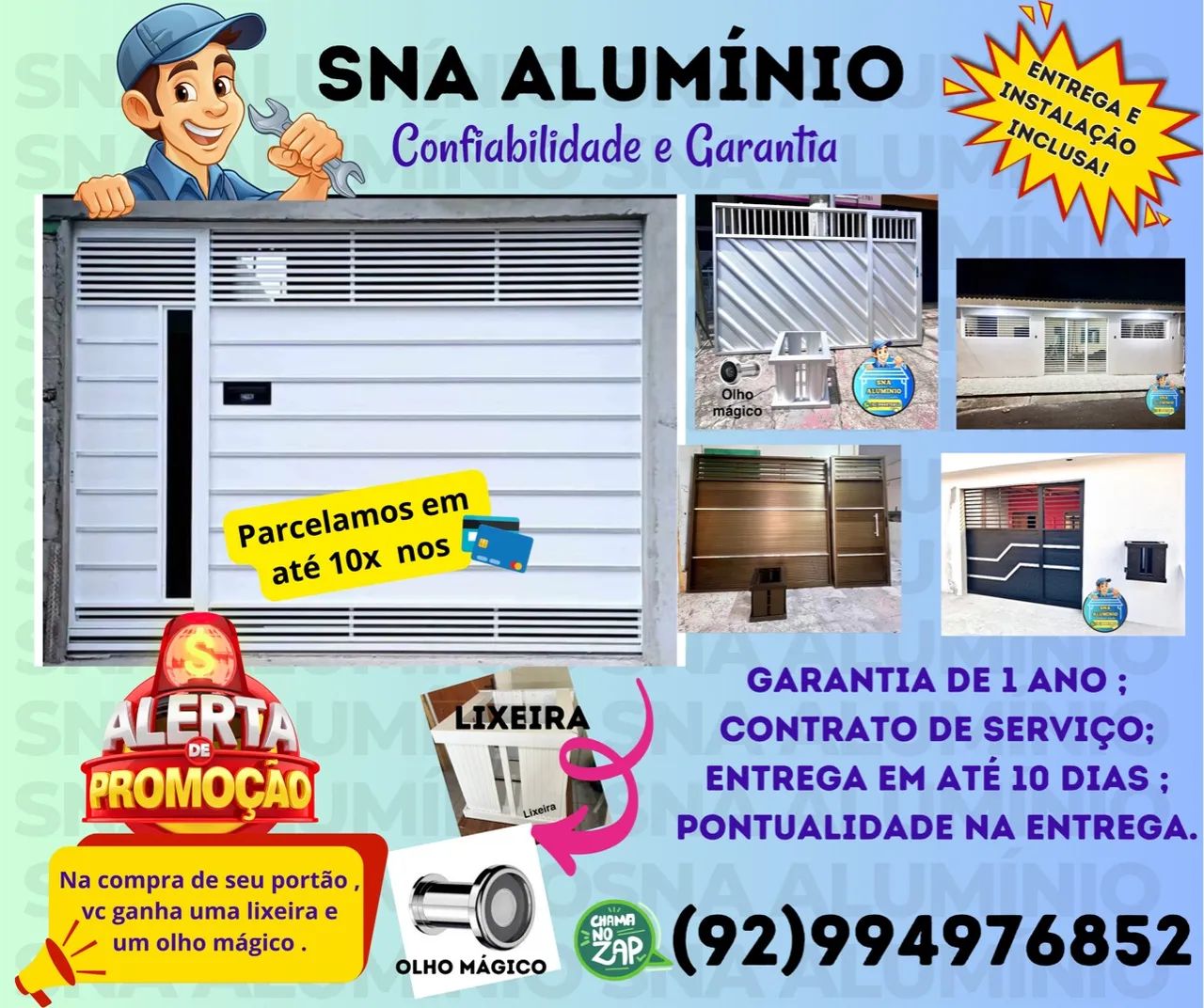 Portões de Alumínio em promoção !