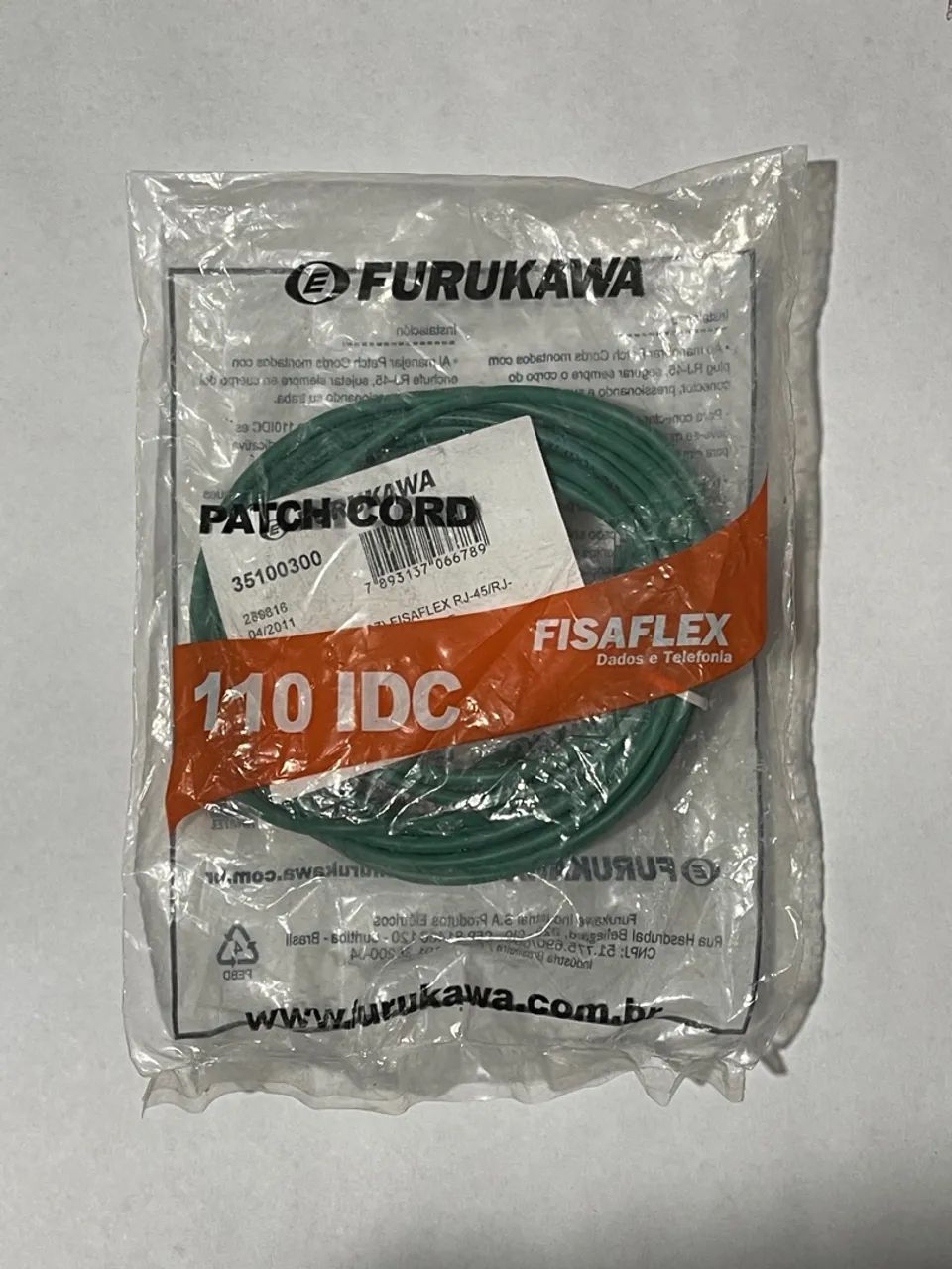 cabo furukawa RJ-45 35100300 fisaflex dados e telefonia